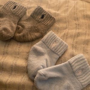 Polos infant socks gray & light blue(2 pairs)